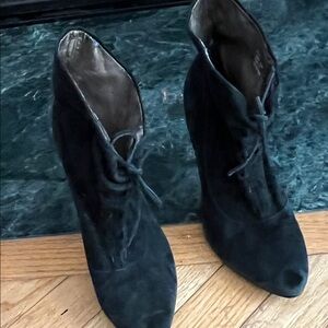 Black Suede Women's Ankle Boots
